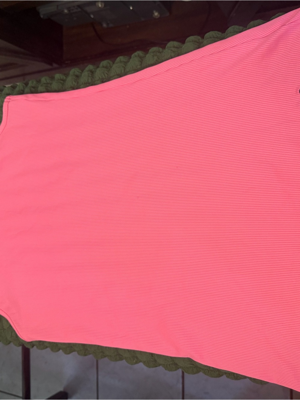 Under Armour Bright Pink Ribbed Tank Top